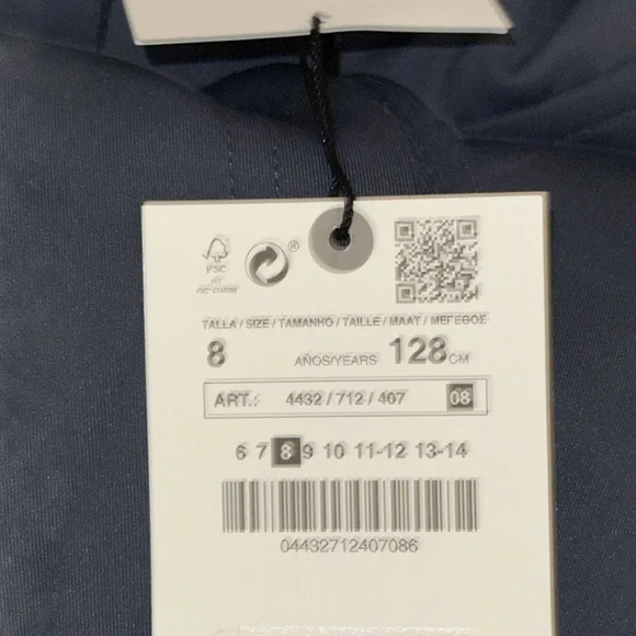 ZARA Kids | Blue-Gray | NEOPRENE SPORTY SWEATSHIRT - Picture 7 of 8